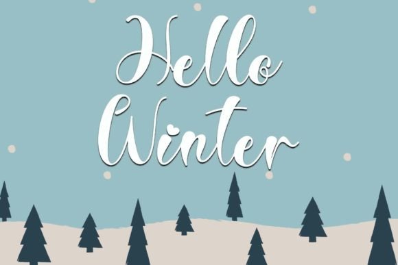 Winter Vacation Font Poster 2