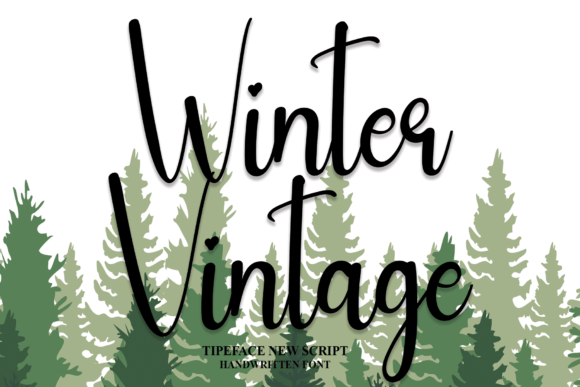 Winter Vintage Font Poster 1