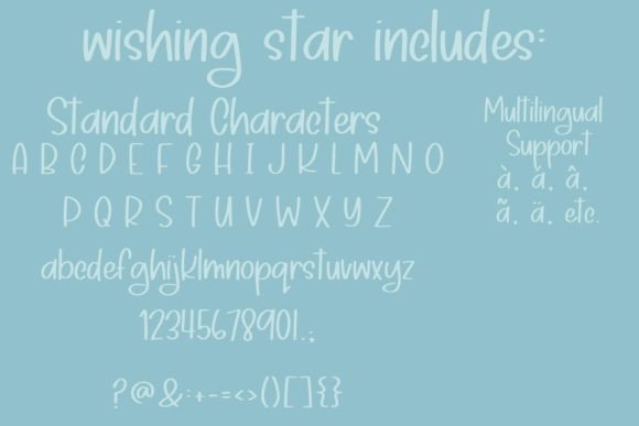 Wishing Star Font Poster 2