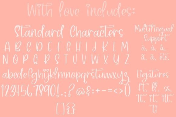 With Love Font Poster 4