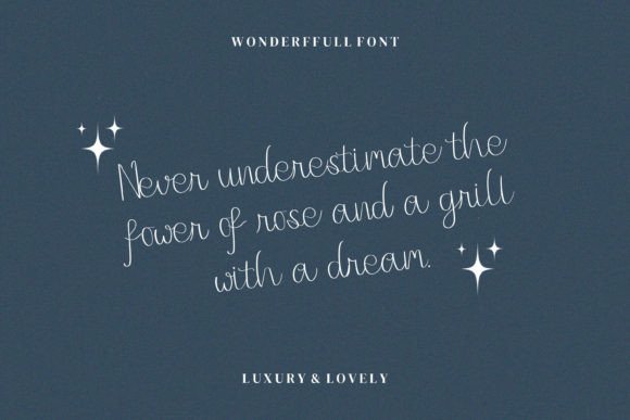 Wonderffull Font Poster 10