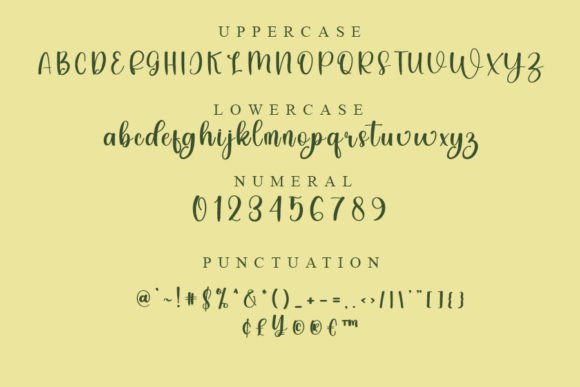 Yellow Font Poster 4