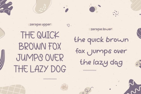 Zeropie Font Poster 6