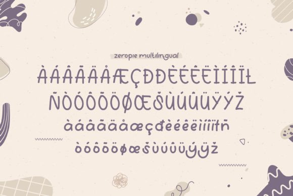 Zeropie Font Poster 10