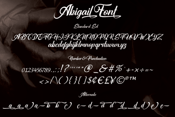 Abigail Font Poster 2