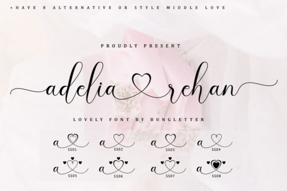 Adelia Rehan Font Poster 1