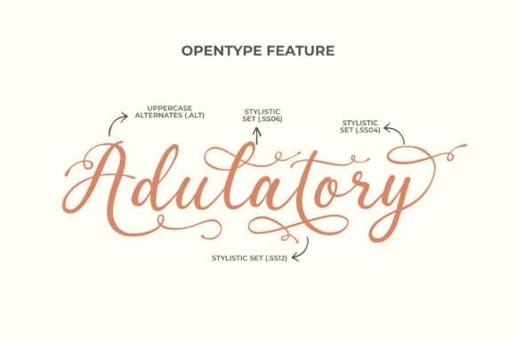 Adulatory Font Poster 3