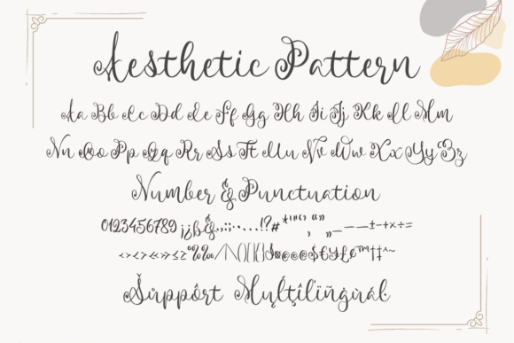 Aesthetic Pattern Duo Font Poster 3