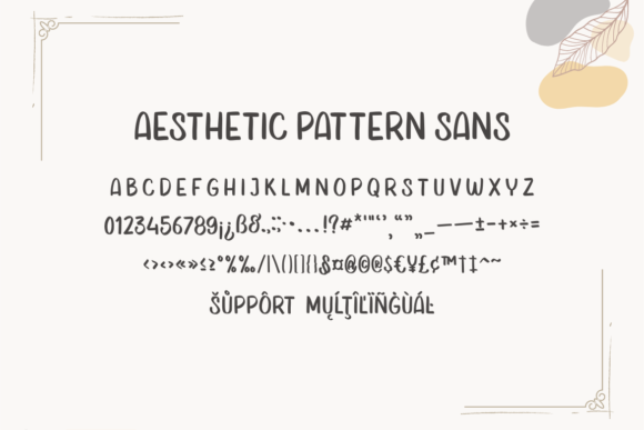 Aesthetic Pattern Duo Font Poster 4