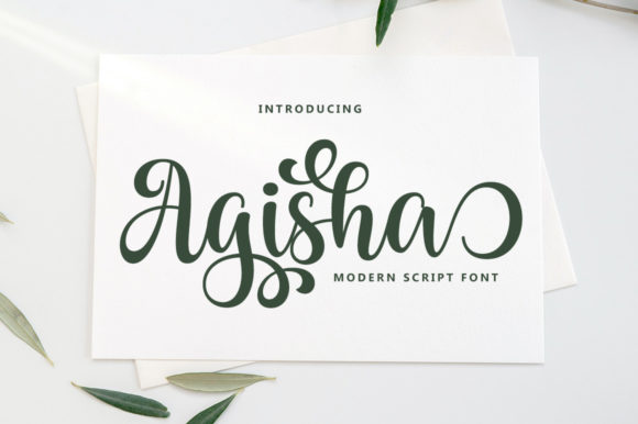 Agisha Font Poster 1