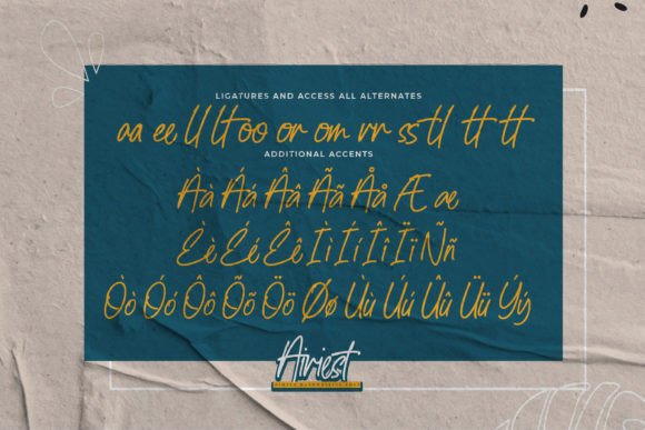Airiest Font Poster 7