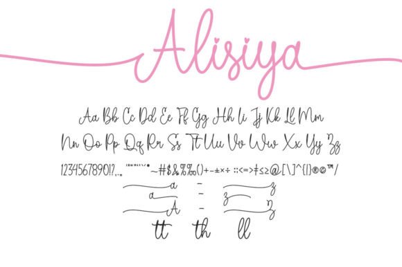 Alisiya Font Poster 6