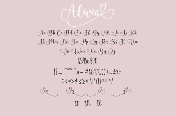 Alivia Font Poster 2