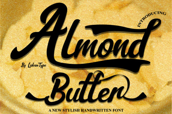 Almond Butter Font Poster 2