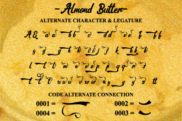 Almond Butter Font Poster 11