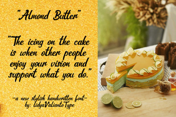 Almond Butter Font Poster 4