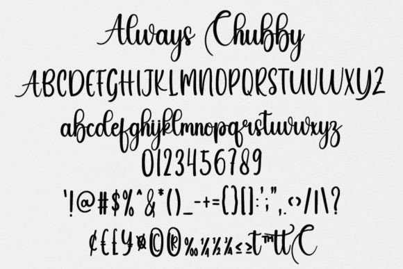 Alway Chubby Font Poster 6