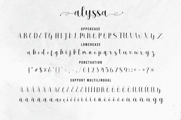 Alyssa Font Poster 7