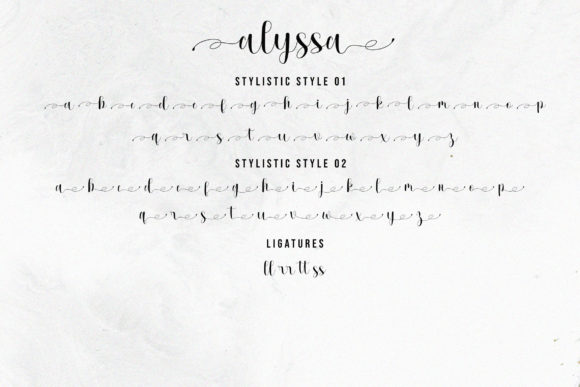 Alyssa Font Poster 8