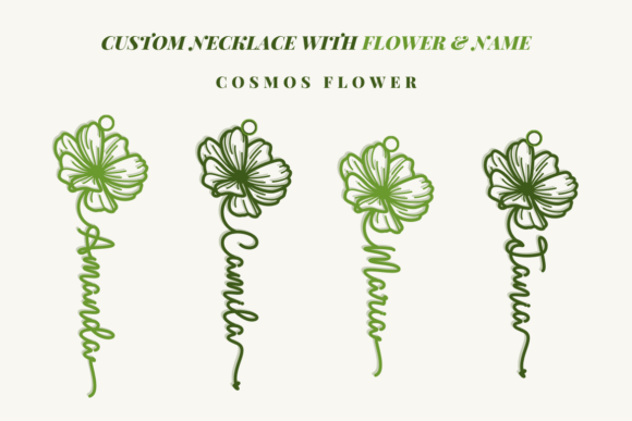 Amanda Birth Flower Duo Font Poster 2