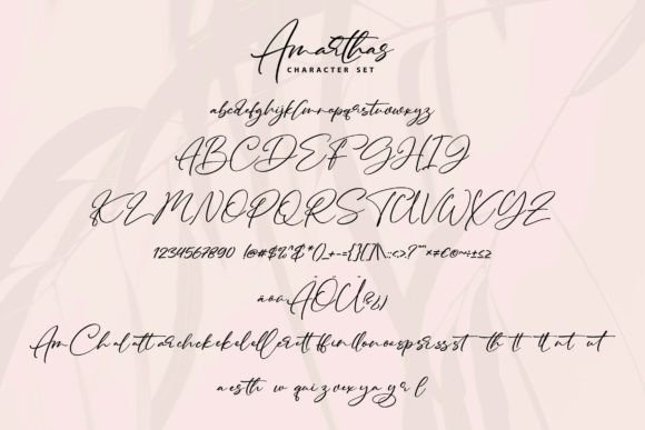 Amarthas Font Poster 5