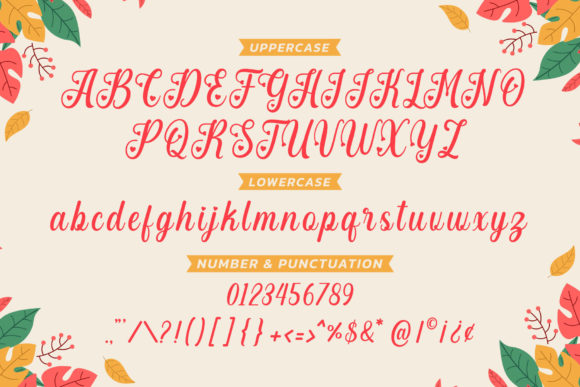 Angelia Beauty Font Poster 8