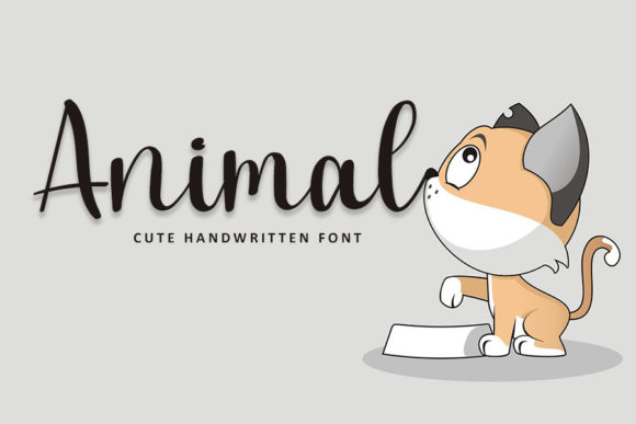 Animal Font Poster 1