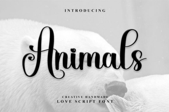 Animals Font Poster 1