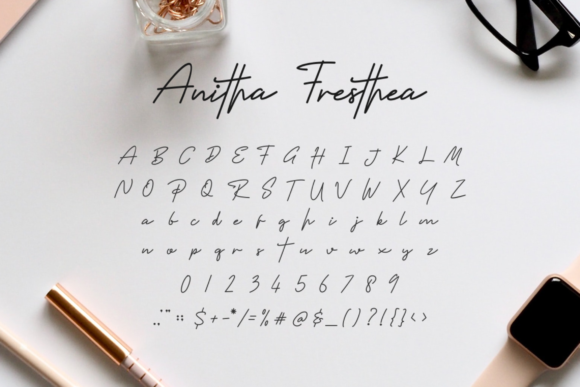 Anitha Fresthea Font Poster 3