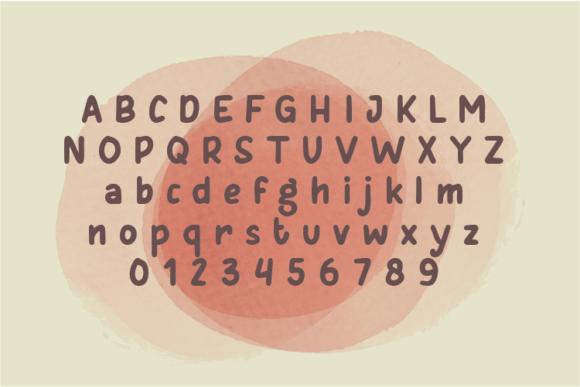 Apricots Font Poster 2