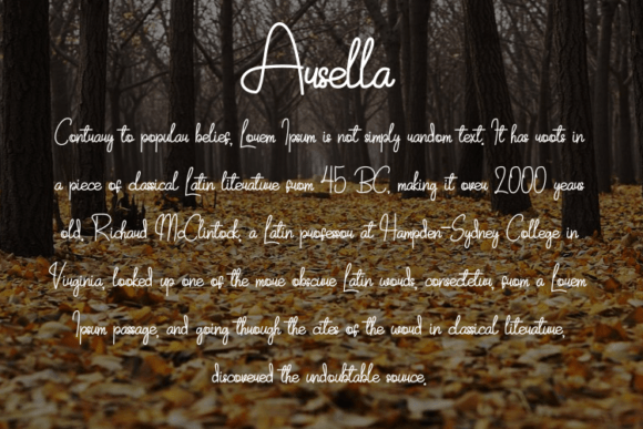 Arsella Font Poster 4