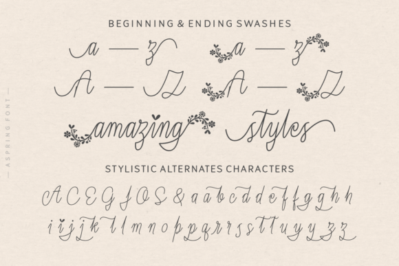 Aspring Font Poster 7