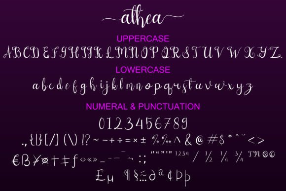 Athea Font Poster 4