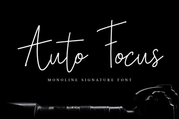 Auto Focus Font Poster 1