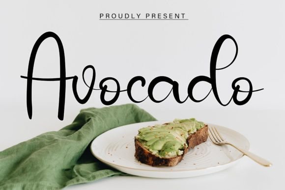 Avocado Font Poster 1