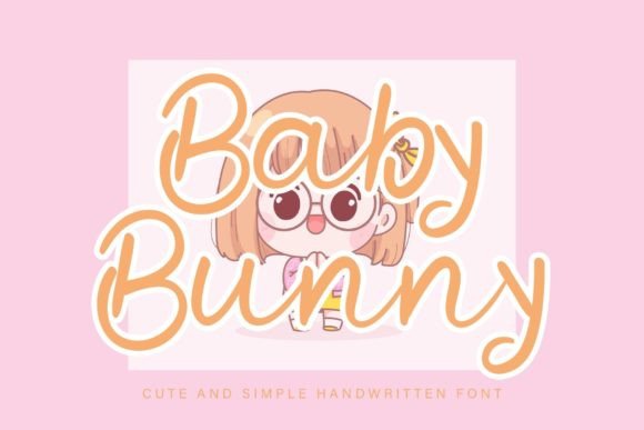 Baby Bunny Font Poster 1