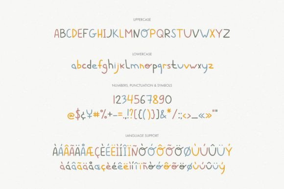 Baby Figures Font Poster 2