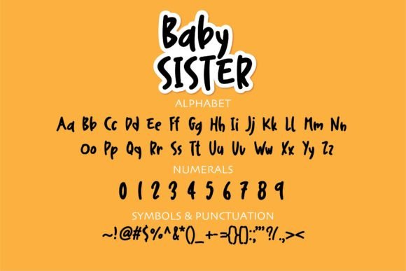 Baby Sister Font Poster 2