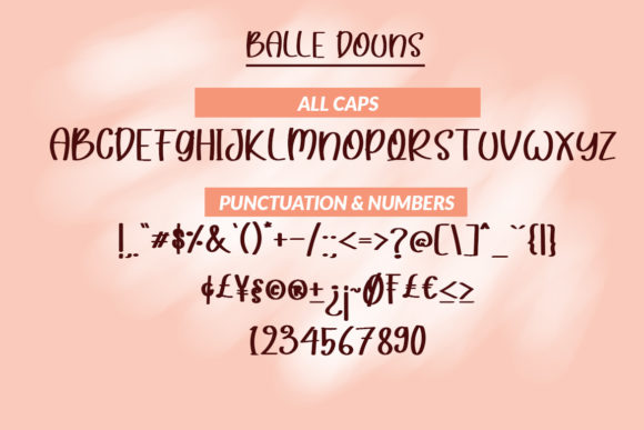 Balle Douns Font Poster 2