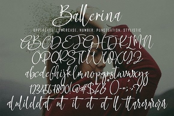 Ballerina Font Poster 9