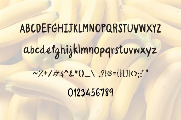 Banana Font Poster 4