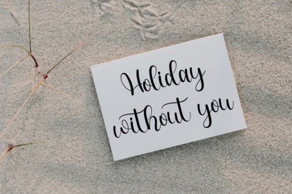 Beach Holiday Font Poster 2