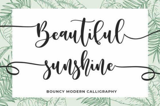 Beautiful Sunshine Font - Font Canyon