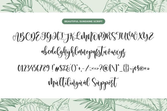 Beautiful Sunshine Font Poster 6