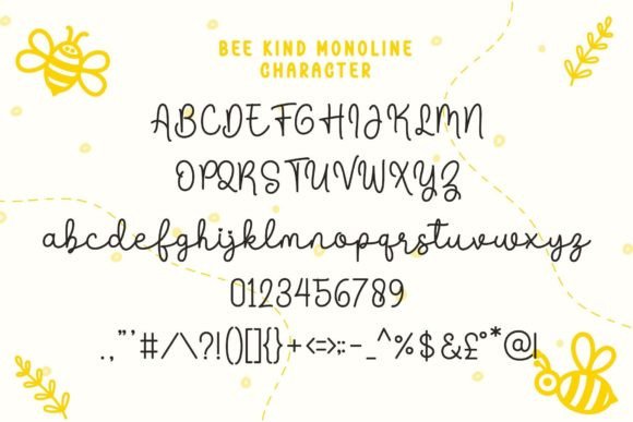 Bee Kind Duo Font Poster 7