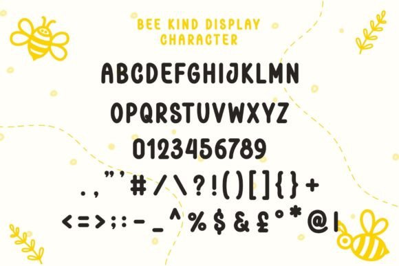 Bee Kind Duo Font Poster 9