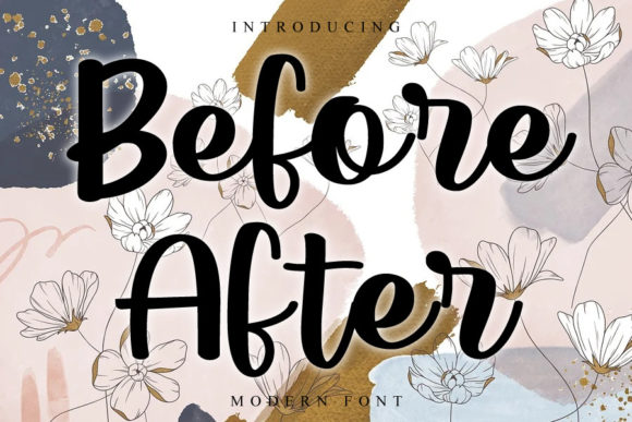 Before After Font