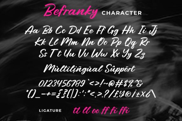 Befranky Font Poster 6