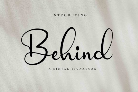 Behind Font