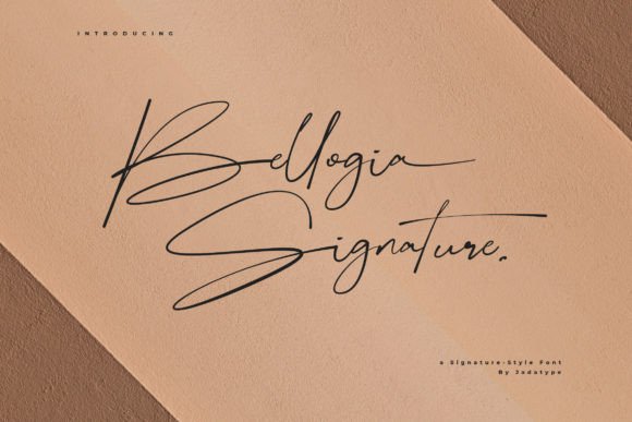 Bellogia Signature Font Poster 1